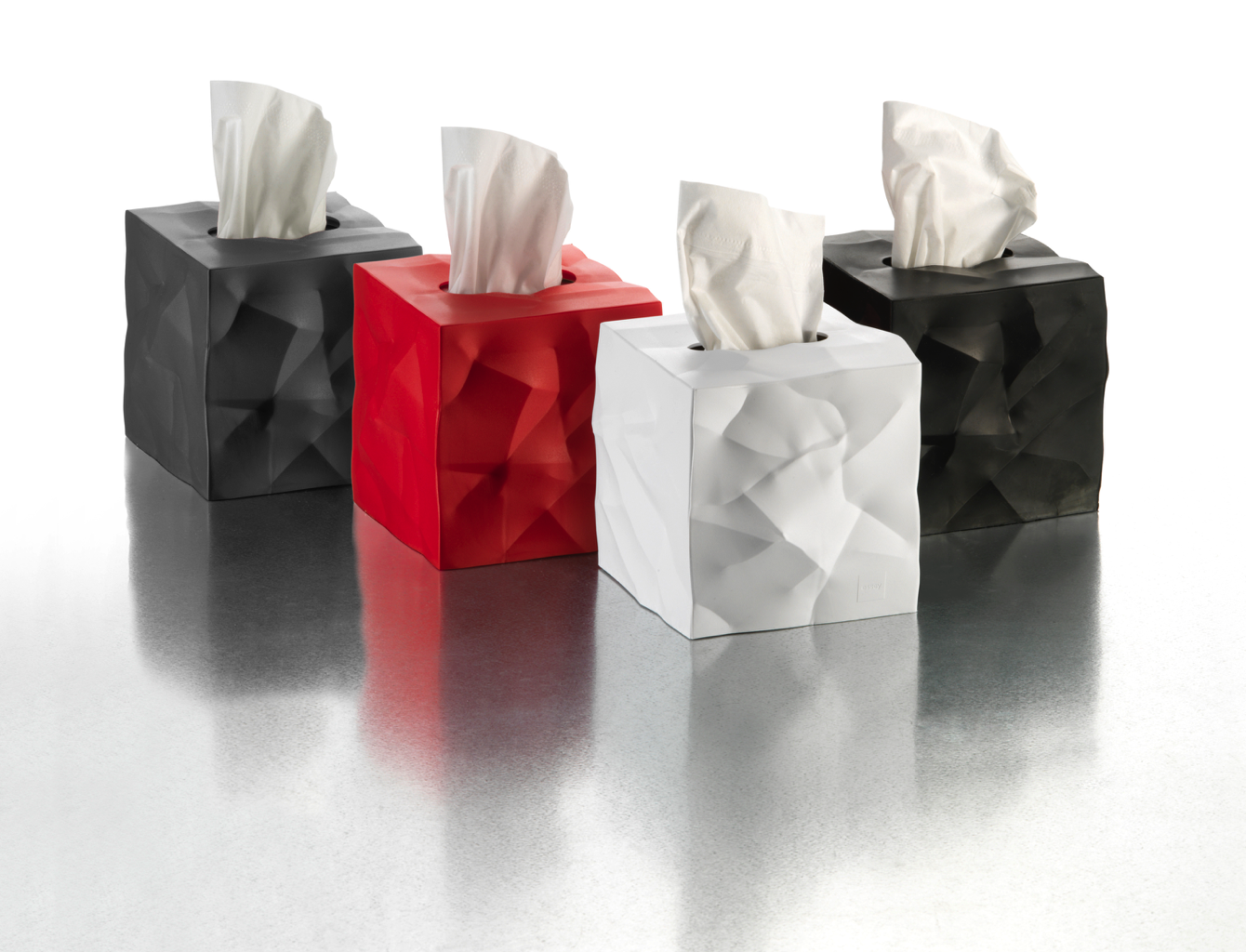Essey - Cube Tissue Holder: Red