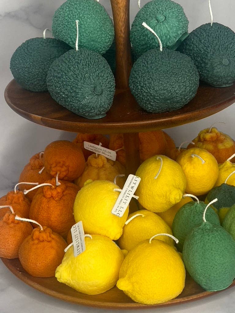 Orange Candle: Orange / Limón Squeeze Lemon + Lemon verbena / Large