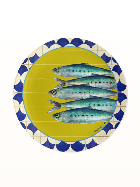 SEA Masonite Placemat - Sardines: Round
