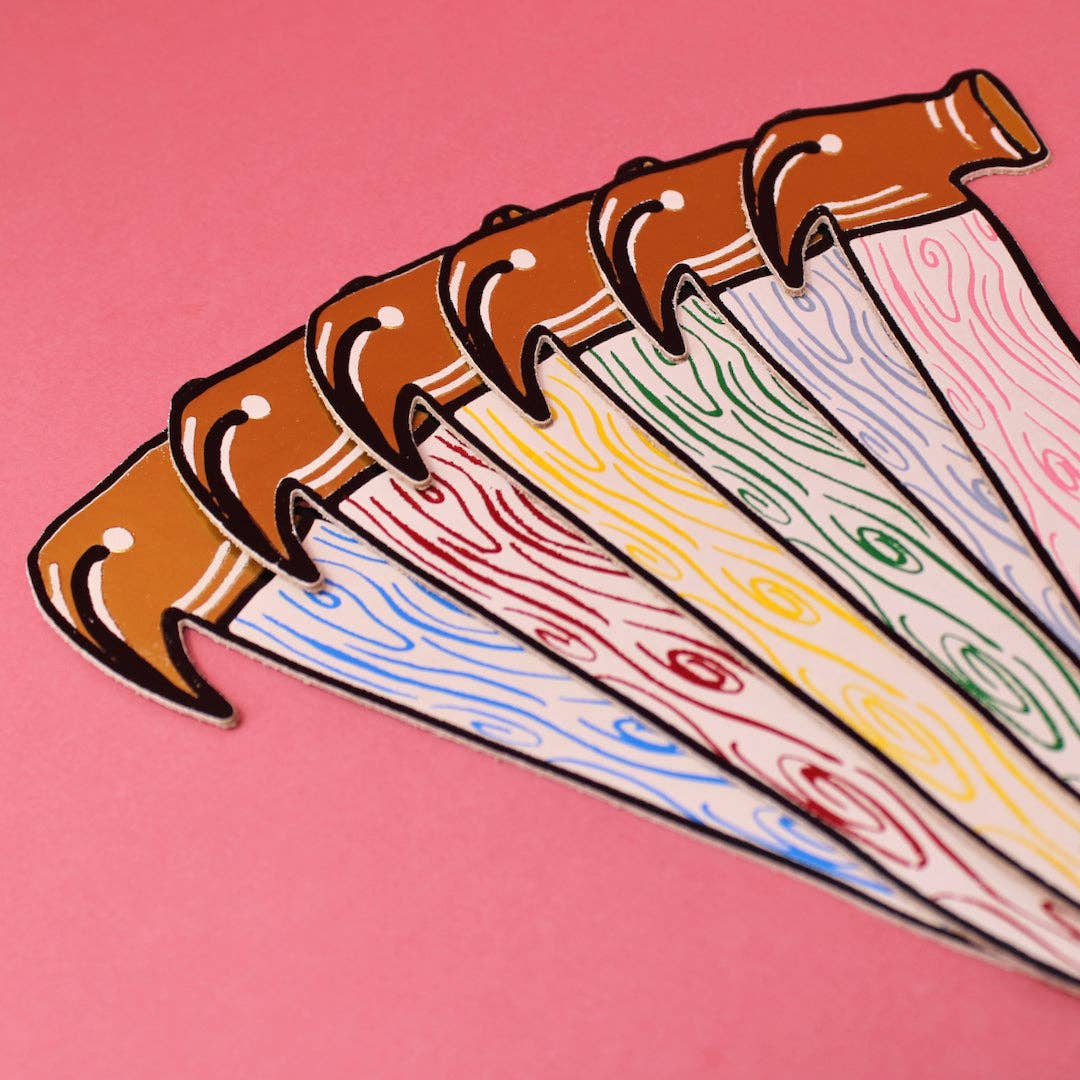 Hammer Bookmark - Pink: Pink