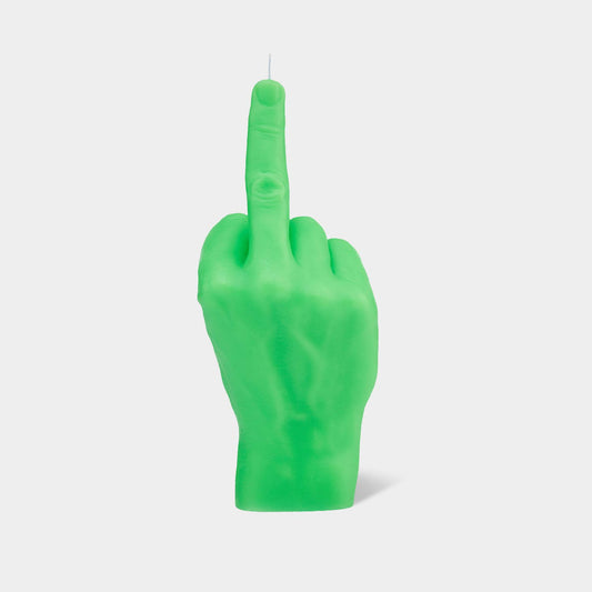 Original CandleHand F*ck You Candle - Lifesize & Full detail: Neon Green