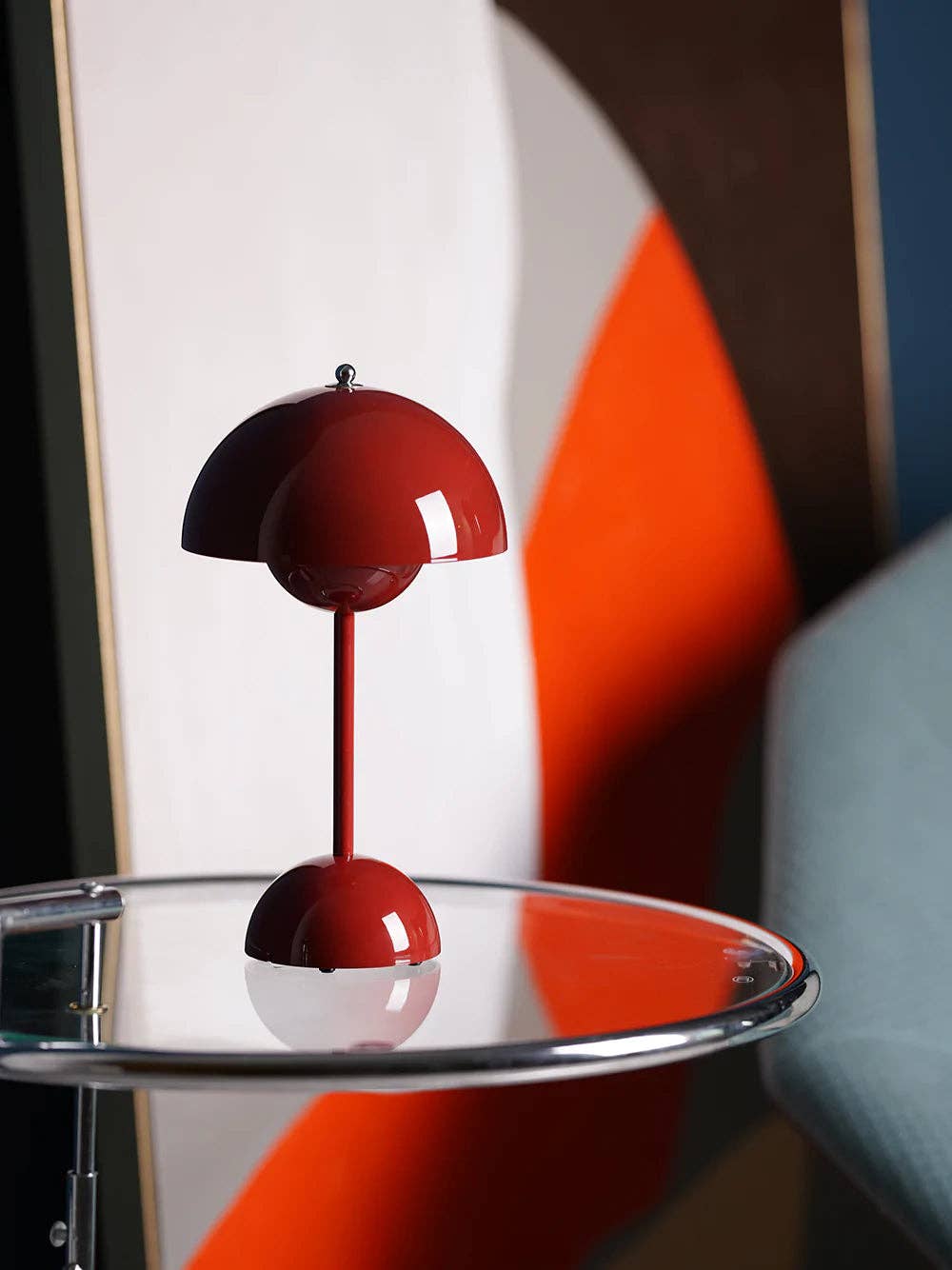 Retro Wireless Lamp: Chrome