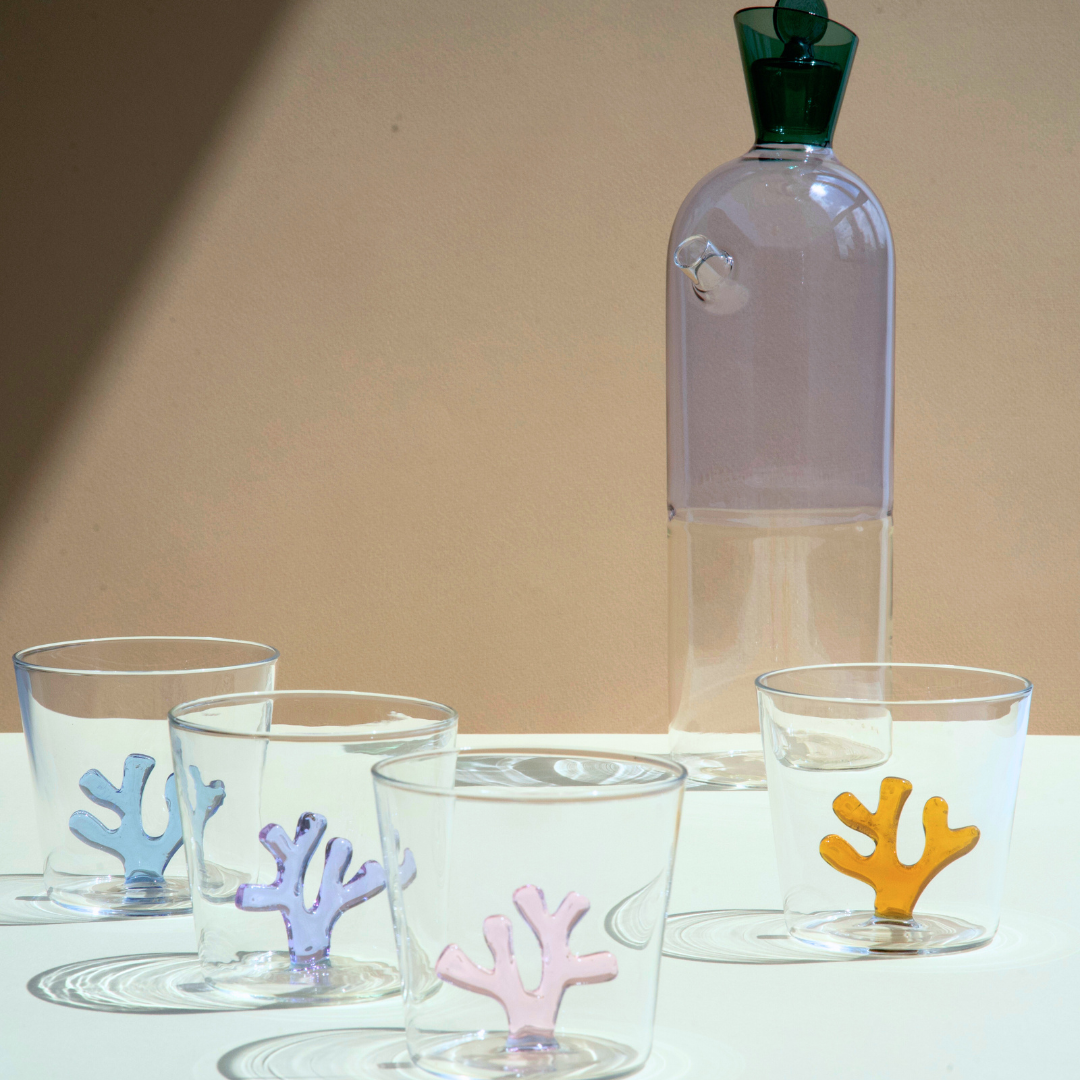 Whimsical Tumbler Glasses | Set of Four: Mixed