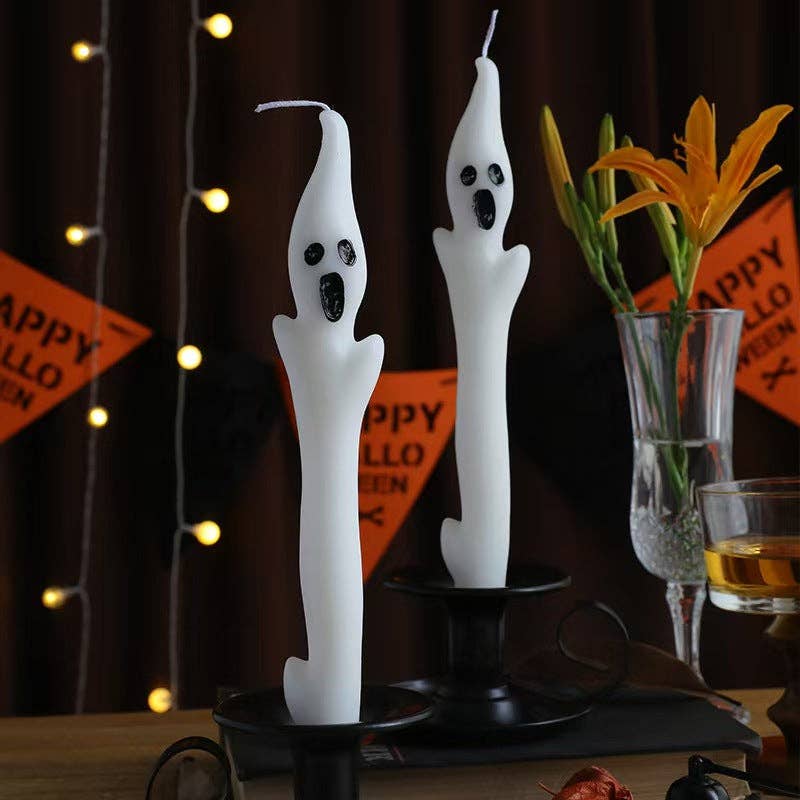 25cm Halloween Ghost Taper Candle: 2