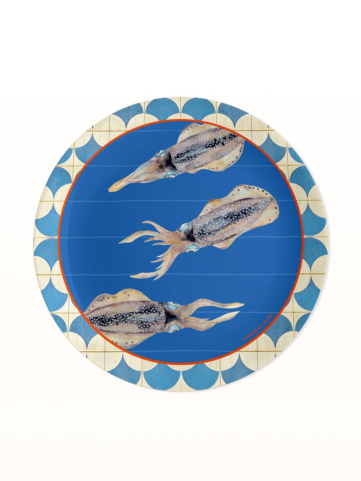 SEA Masonite Placemat - Squid: Round