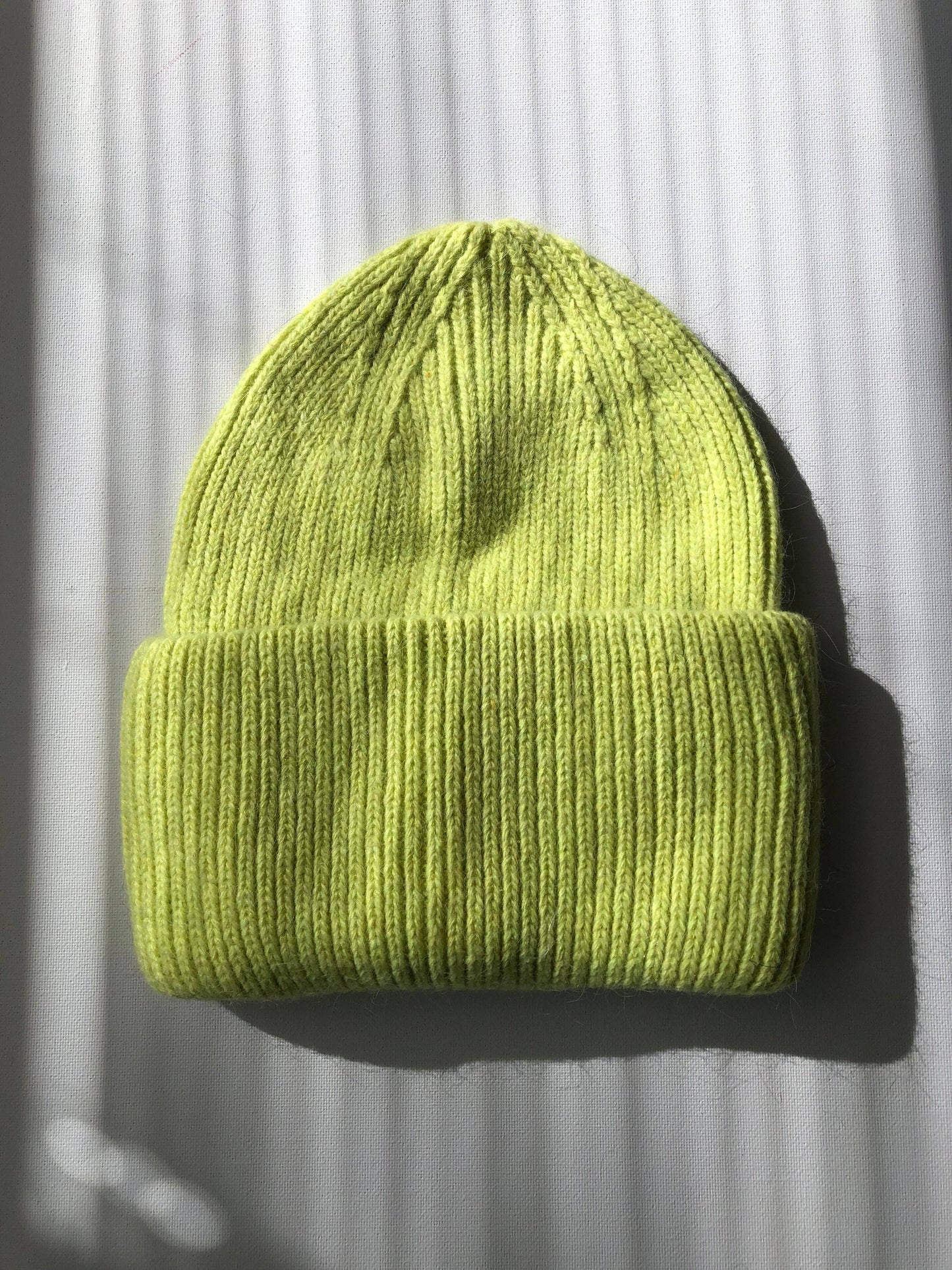 ROYAL ANGORA WOOL BEANIE - crystal brights: Royal blue