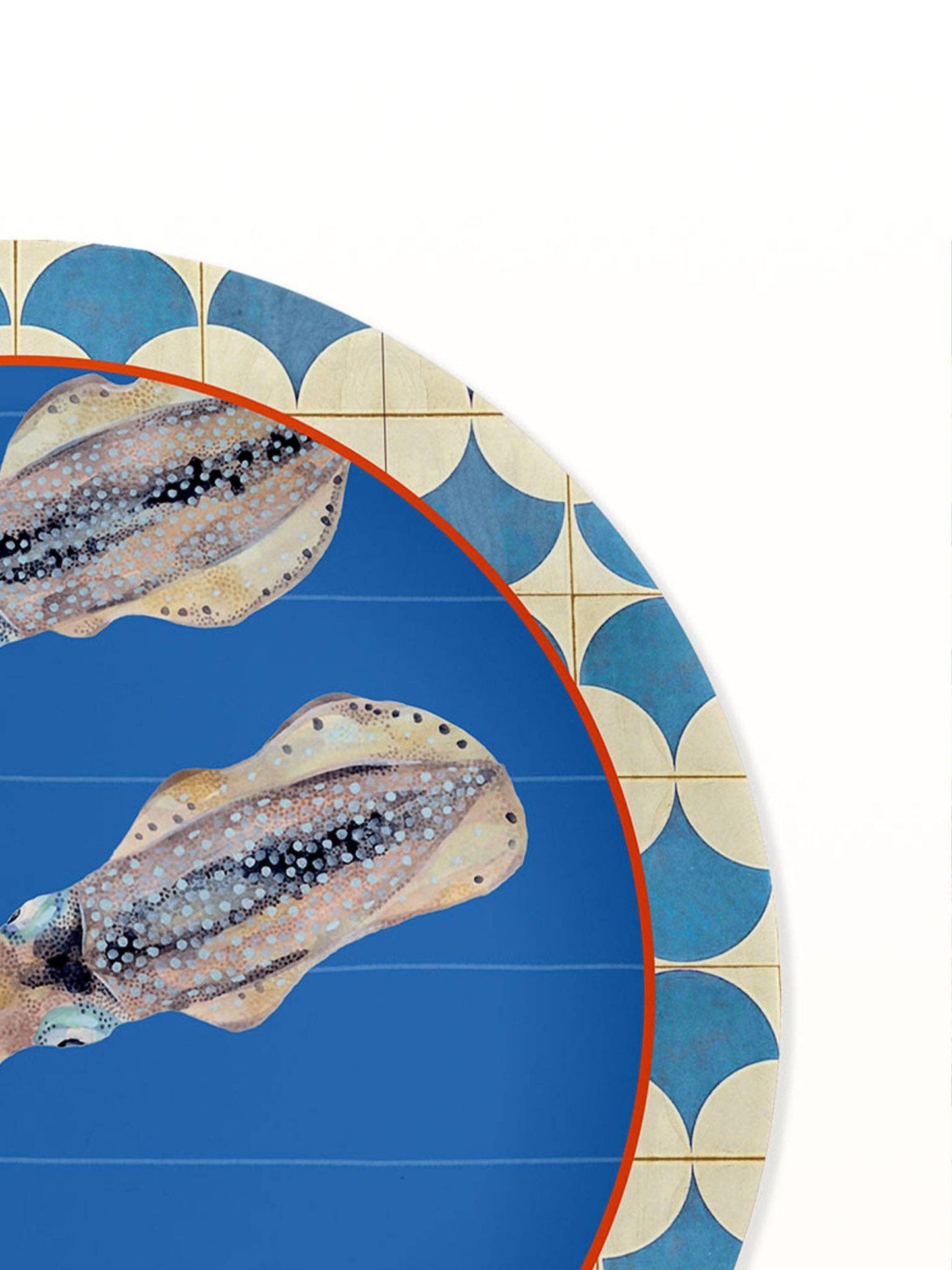 SEA Masonite Placemat - Squid: Round