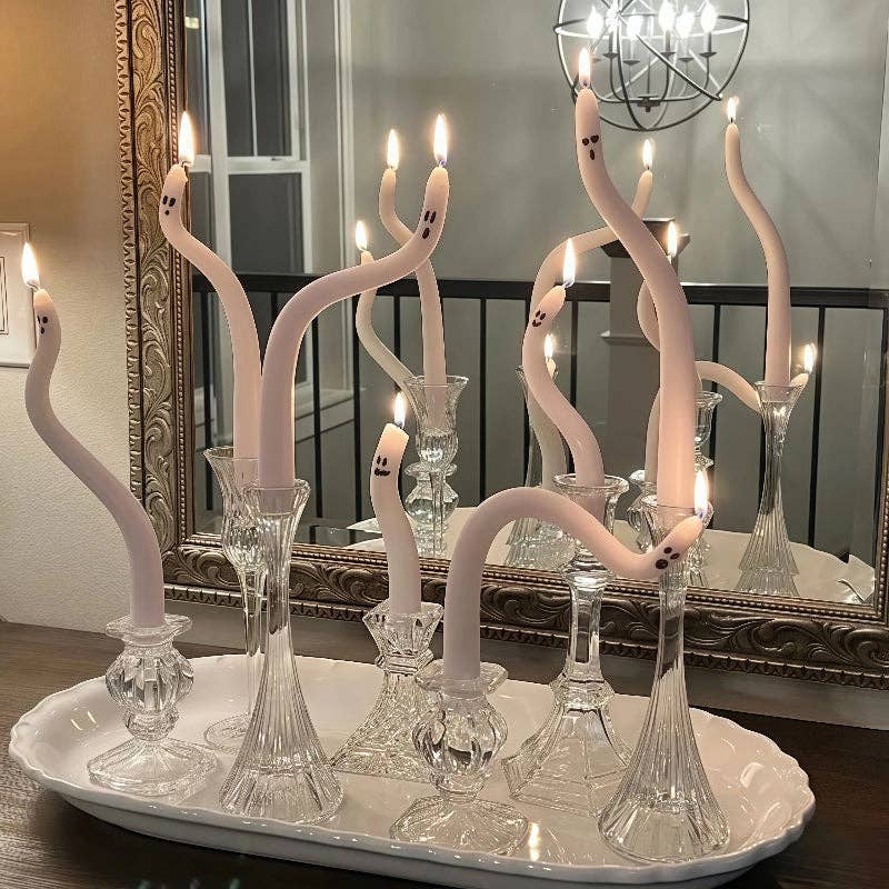 Ghost Taper Candle