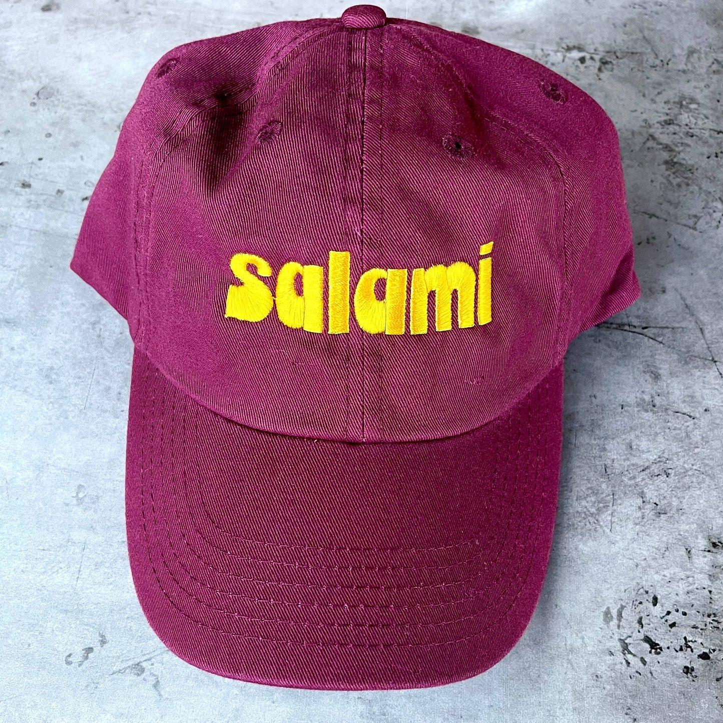 Salami Baseball Cap Dad Hat Restaurant foodie Italian deli