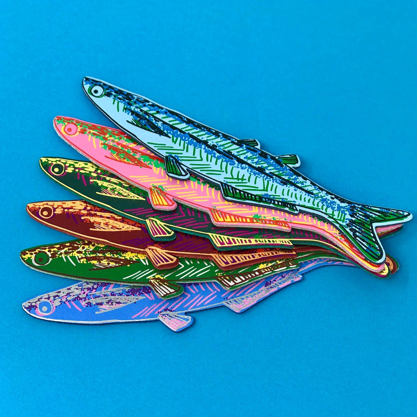 Fish "Any Fin is Possible" Bookmark: Cornflower Blue