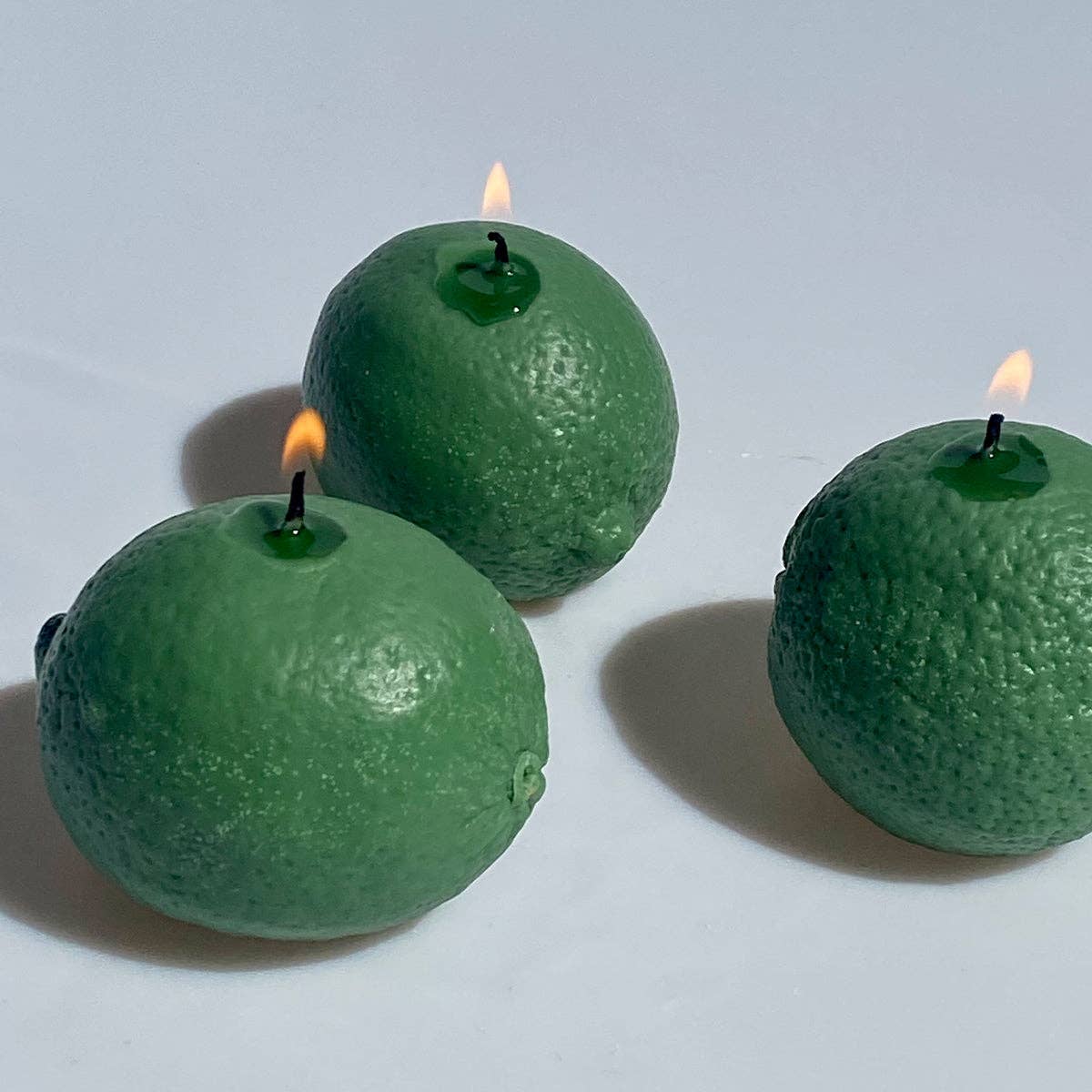 Lime Candle: Green / Lime & Coconut / Single Lime
