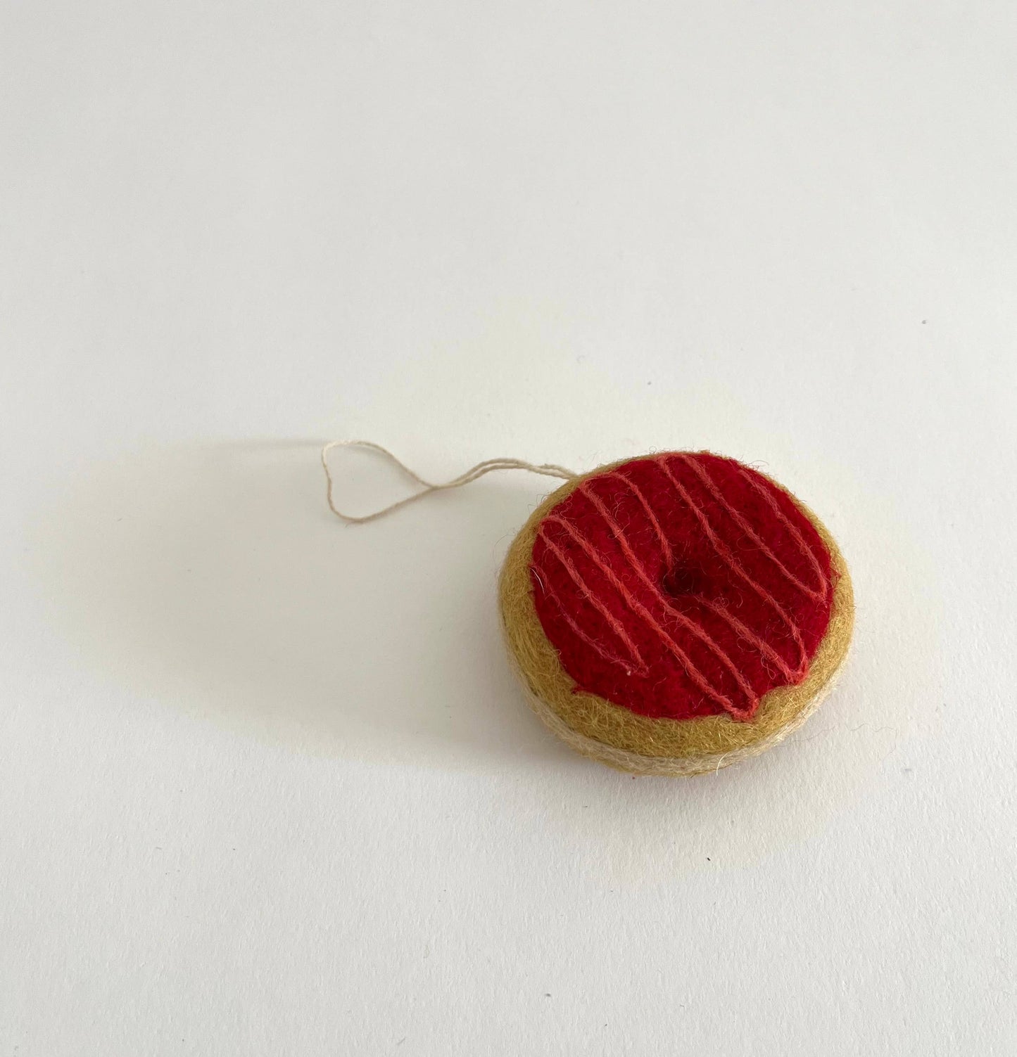 Strawberry Glazed Donut Ornament