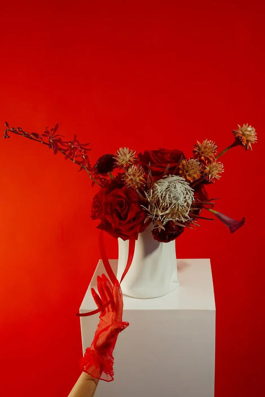 A Study in Red: Galentines Floral Workshop / Feb 11